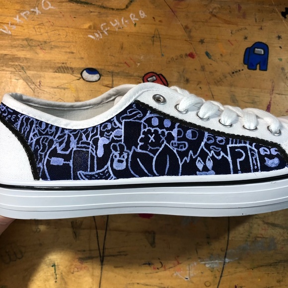 Custom Doodle Women’s Sneakers - Picture 4 of 6